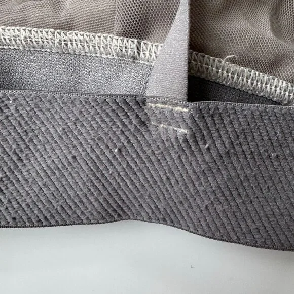 Skims Cotton Plunge V Ribbed Triangle Gray Bra Bralette Size Small - Picture 4 of 7